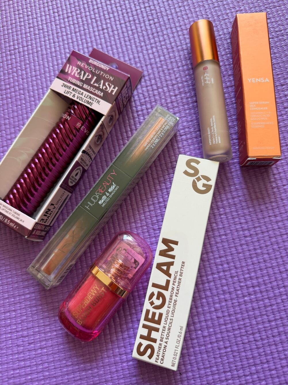 New Huda Beauty Melted Shadows Yensa Concealer Revolution Mascara Makeup Lot